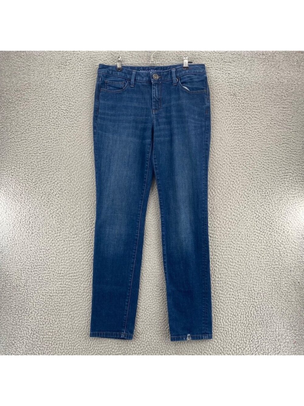 Banana Republic Jeans Womens 28 Blue Indigo Skinny Tapered Leg Stretch Pockets*